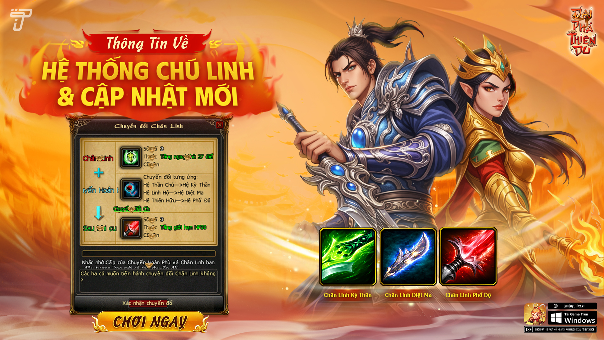 Thông Tin Về Hệ Thống Chú Linh & Cập Nhật Mới | Đại Phá Thiên Du