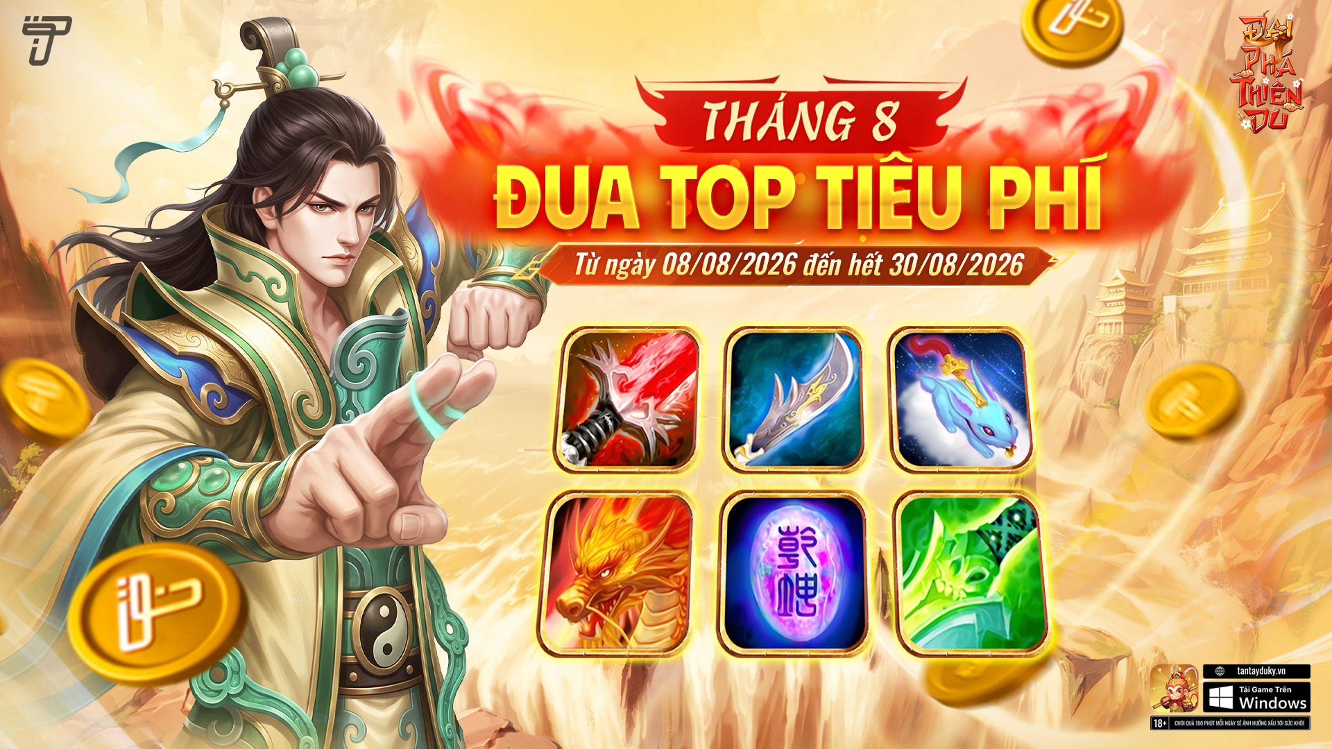 Đua Top Tiêu Phí Tháng 8/2026 | Đại Phá Thiên Du