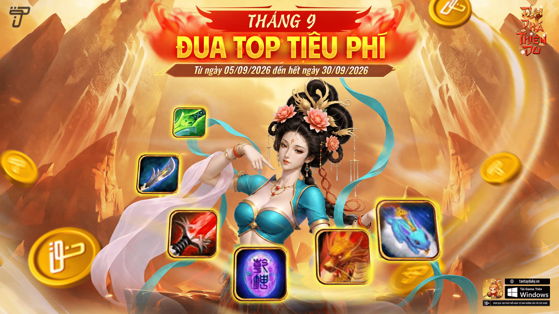 Đua Top Tiêu Phí Tháng 9 | Đại Phá Thiên Du
