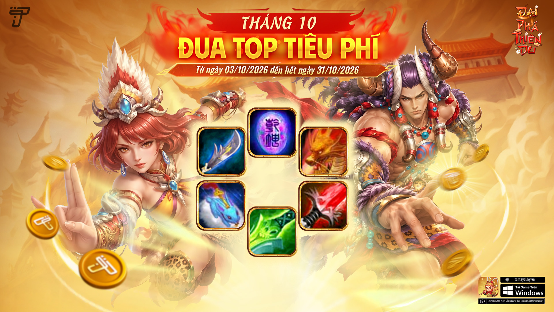 Đua Top Tiêu Phí Tháng 10 | Đại Phá Thiên Du
