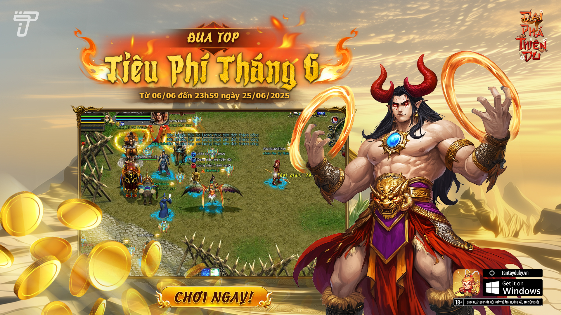 Đua Top Tiêu Phí TPoint Tháng 6 | Đại Phá Thiên Du