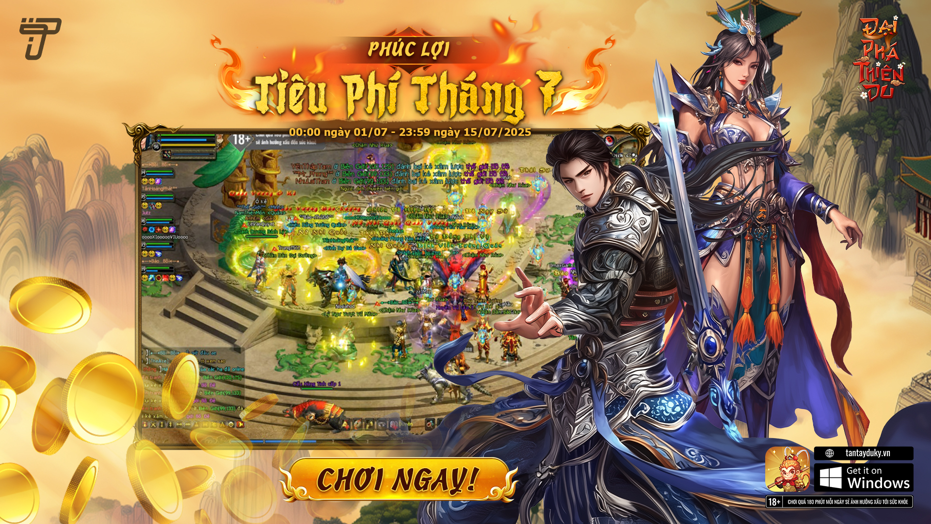 Phúc lợi tPoint tháng 7/2025 | Đại Phá Thiên Du